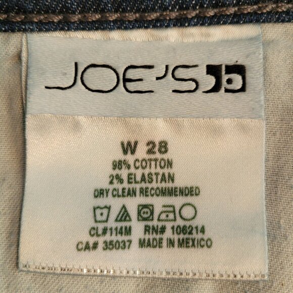 Joe's Jeans Size 28 Chelsea Skinny Fray Hem Vincent Wash Low Rise Stretch Denim - Picture 4 of 11